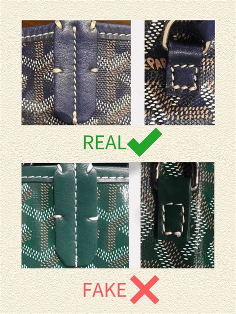 how to know if goyard is authentic|how to identify a fake goyard.